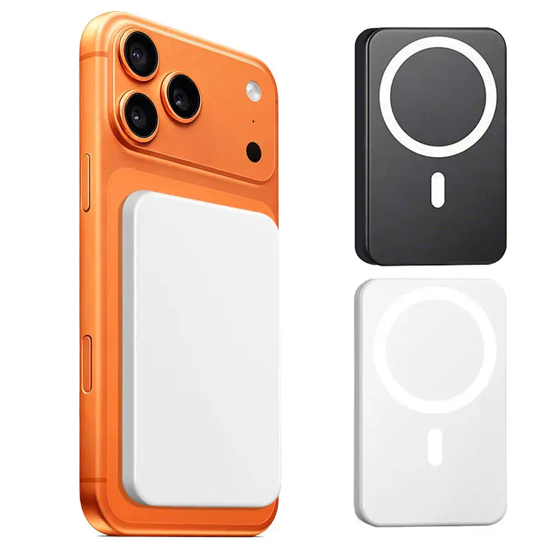 Magnetic Power Bank for iPhone 15/14/13/12/Pro/Mini/Pro Max, Power Bank with Phone Holder, Stocking Fillers Gift，Magnetic Wireless Fast Charging Power Bank, 10000mAh Portable Charger, Suitable for all Samsung and Android phones that support wireless charg