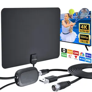 GEARit High-Gain Flat TV Antenna - Indoor Long Range HD TV Antenna Installation