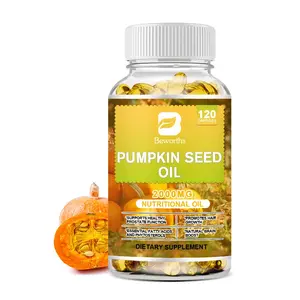 Beworths Pumpkin Seed Oil 2000mg Capsules Natural Cold Pressed Support Prostate Health
