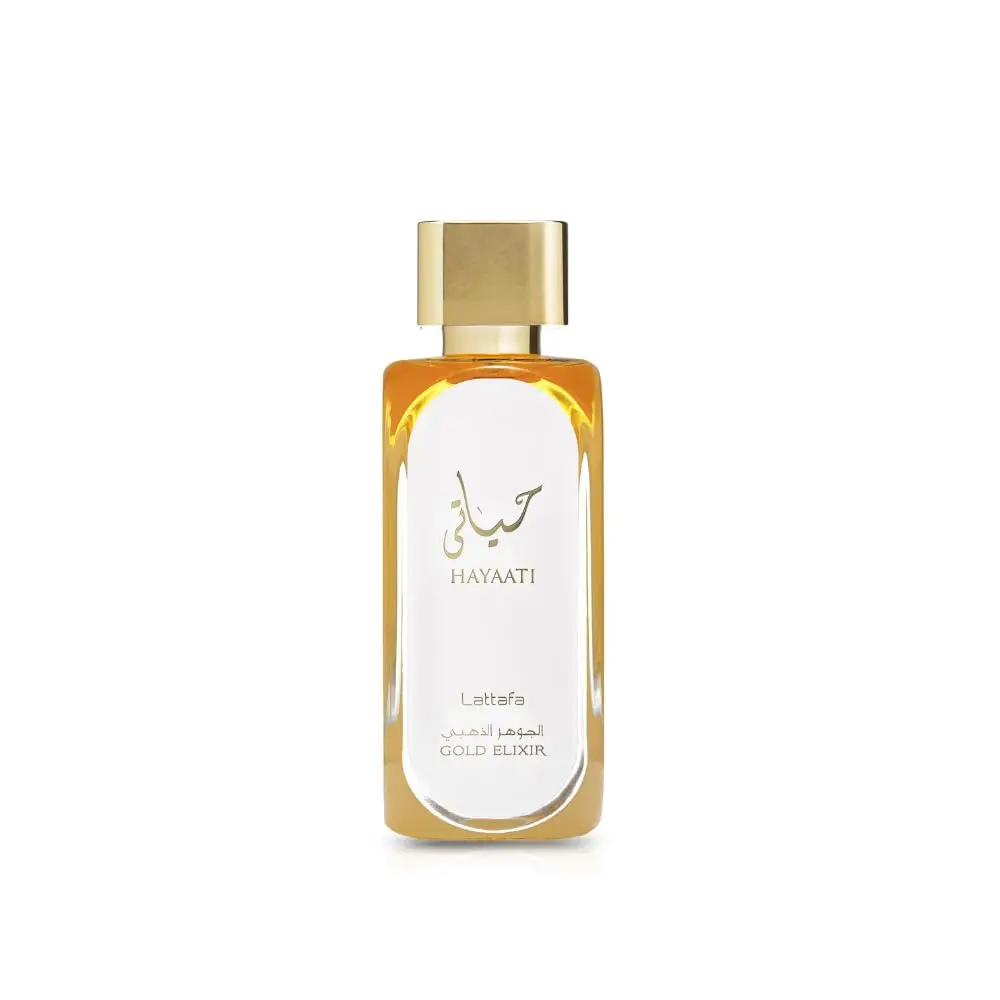 Lattafa Hayaati Gold Elixir Eau De Parfum Spray for Unisex, 3.4 Ounce parfum spray