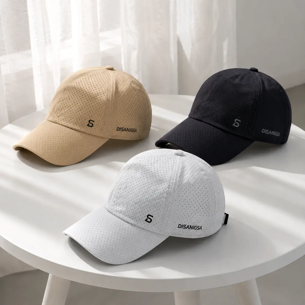 Unisex Mens Wide Brim Anti-UV Baseball Cap (1/2 Pack), Mesh Breathable Quick-Drying Hat, One Size Outdoor Sports Summer Accessory, Mens Hats