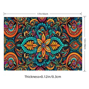 Leather Trivet Mat Heat Resistant Pot Holders Multipurpose Non Slip Hot Pads for Kitchen Potholders Hot Dishers Food Grade PVC Size Rectangle 17x12 Water Proof Tableware decor