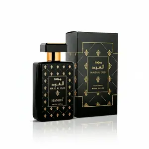Hamidi Majd Al Oud Eau De Parfum Spray - 100ml Single Item, Bold Men's Fragrance with Saffron, Oud, Patchouli, Musk and Agarwood Heart