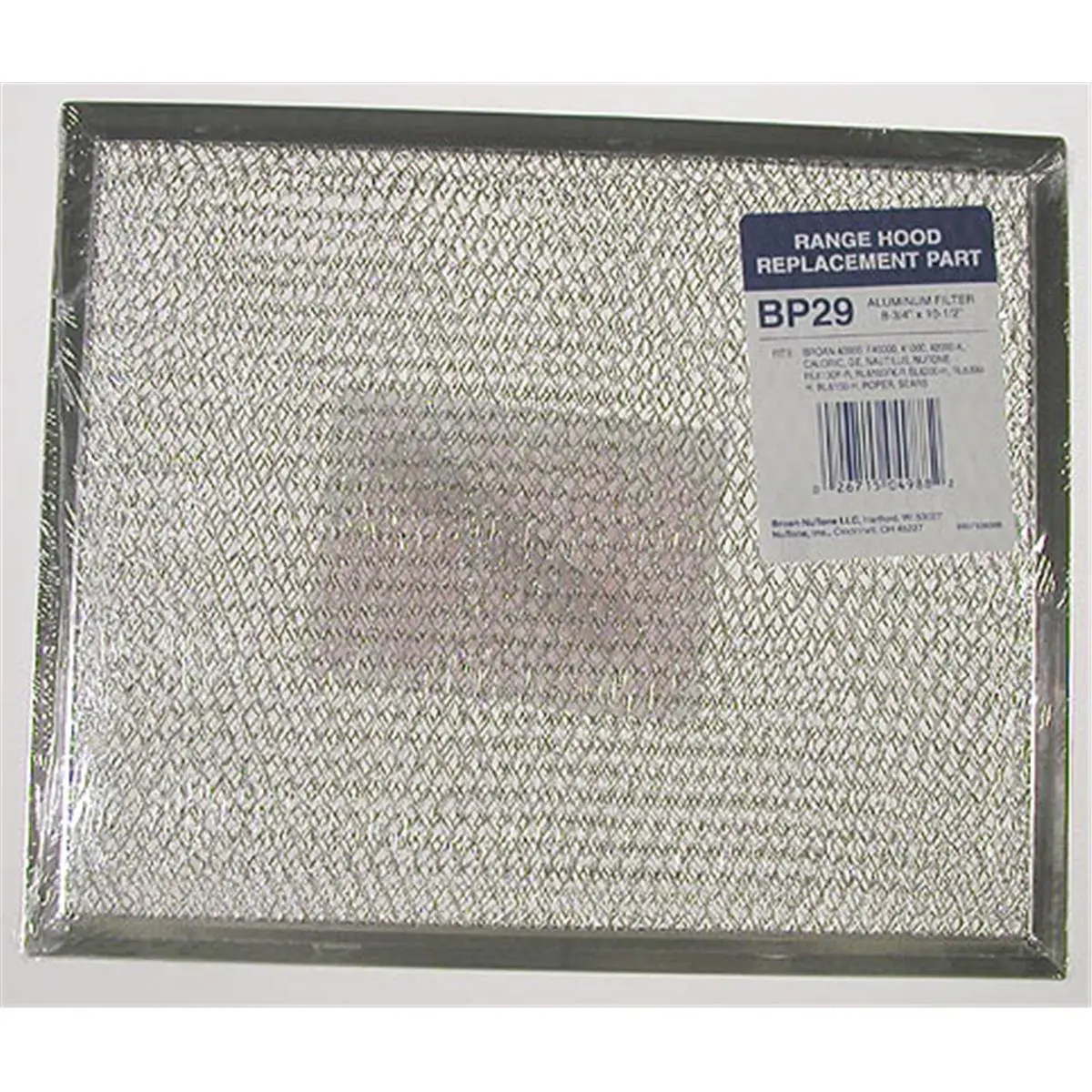 Broan Nautilus Rectangular Aluminum Range Hood Filter (BP29), 8.75" x 10.5", Compatible with Broan 11000, 40, 42000 Series Household Appliance Parts, 8.75X10.5"