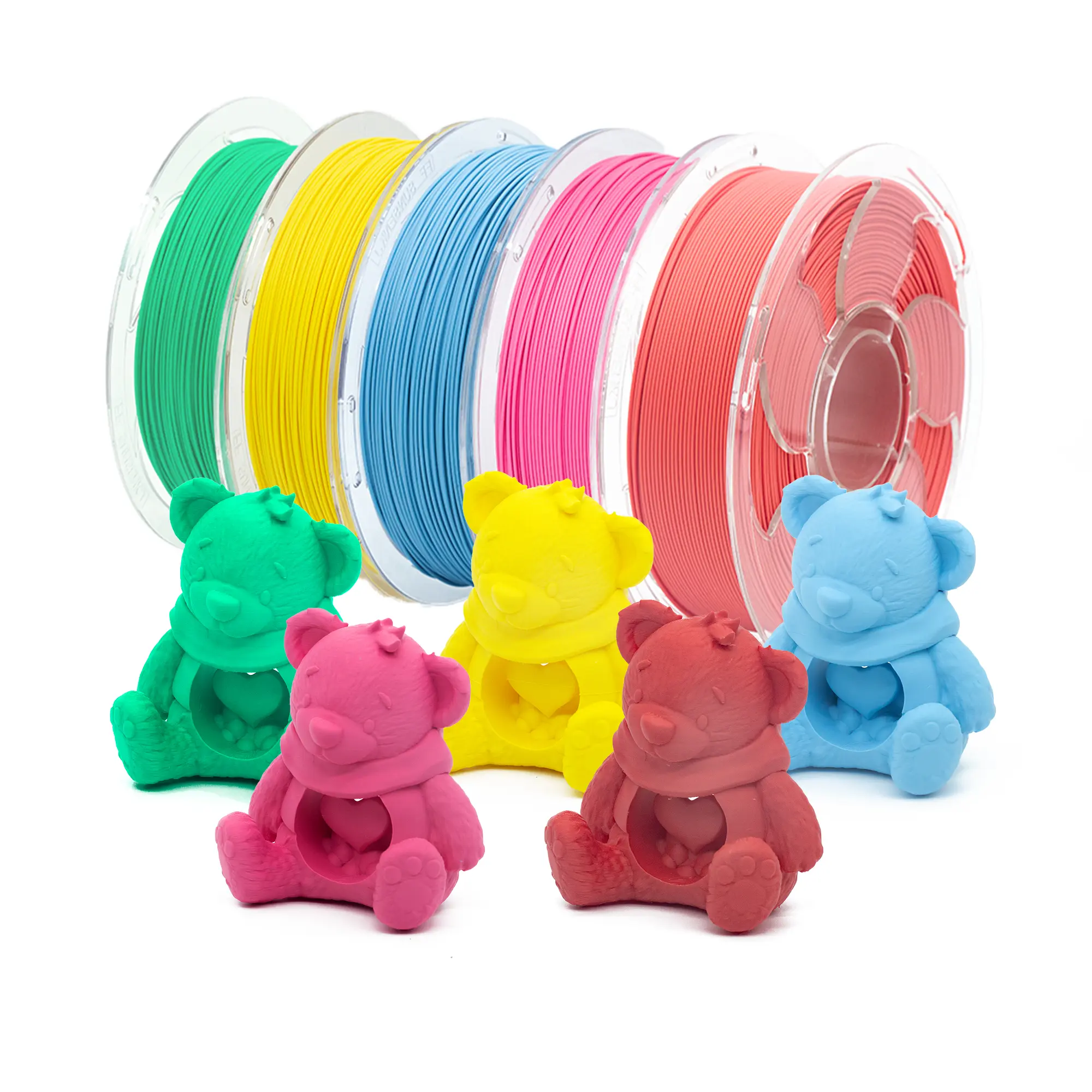 TOKSEN3D PLA Matte 3D Printer Filament, PLA Filament 1.75mm with Smooth Matte Finish,3D Printing Filament for Most FDM 3D Printers,Dimensional Accuracy +/- 0.02mm,1kg Spool (2.2lbs)