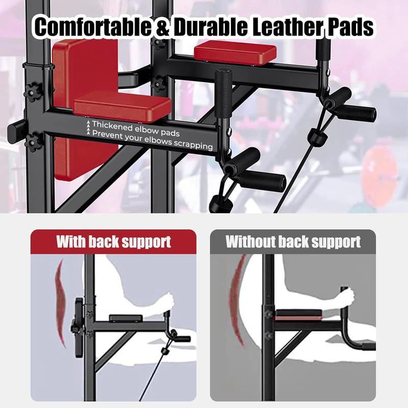 multi-functional Power Tower Pull Up Bar & Dip Station | Multi-Function Strength Training Home Gym Equipment | Adjustable Height for Full Body Workout | 450LBS Capacity multi-functional Power Tower Pull Up Bar & Dip Station | Multi-Function Strength Training Home Gym Equipment | Adjustable Height for Full Body Workout | 450LBS Capacity