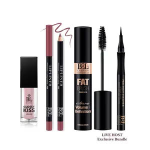 BEL London Francesca’s Host Picks Bundle – Fat Brush Mascara, Precision Eyeliner, Lip Liner & Gloss