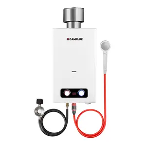 Camplux BD264C 2.64GPM Portable Propane Water Heater with Rain Cap Outdoor Camping Shower