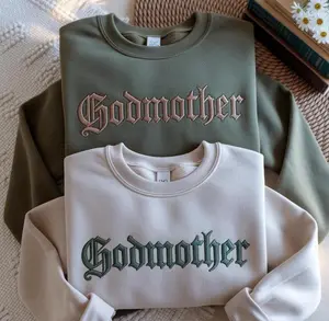 Embroidered Godmother Sweatshirt, Mother's Day Gift