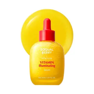 EQQUALBERRY Vitamin llluminating Serum -Brightening Vitamin C Serum withNiacinamide | Strengthens skin barrier |Hydrates using Ceramide and HyaluronicAcid, 1.01oz /30ml