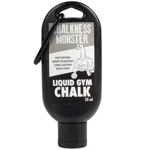 Liquid Gym Chalk - Mess-Free - Premium Sweat Resistant Long Lasting Grip Enhancer - Quick Dry Improved Hand Grip for Gymnastics, Rock Climbing, Powerlifting and More - Chalkness Monster 50 mL Bottle