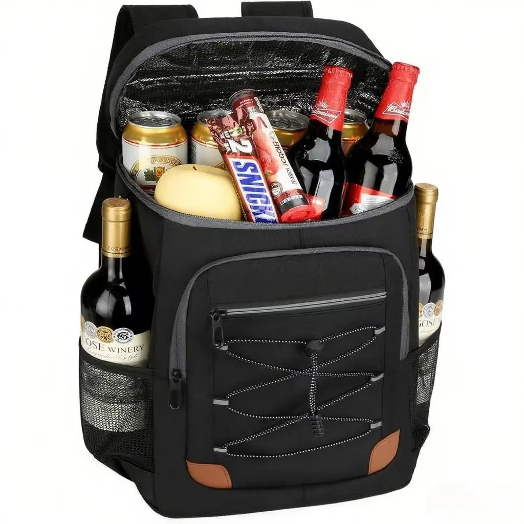Leakproof Cooler Backpack for Adults - Soft Waterproof Shell, Large-Capacity Insulated Storage Bag, Multi-Function Portable Camping Gear, Holds 36 Cans, Eco-Friendly, Keeps Food Fresh, Rain-Resistant Home Organizer