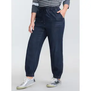 【Pocket Approved】BLOOMCHIC Plus Size Supersoft Drawstring Waist Cuffed Jeans [M-6X] 2026 Summer Vibes Swimweek