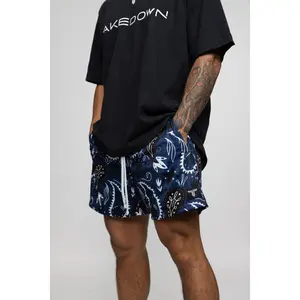 Bandana Mesh Training Short (5" Inseam) - Blue