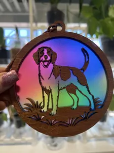 Coonhound Suncatcher for Sunny Window