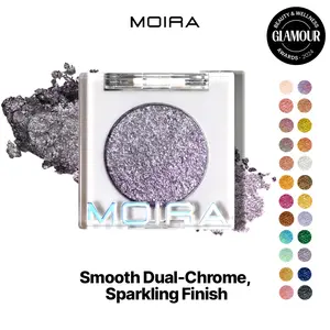 Moira | Chroma Light Eye Shadow | High-Pigment Foiled Finish, Creamy Blendable, Long-Lasting Single Shadow, Shade, 100% Vegan, Microfine Shimmer (022, Full Moon)