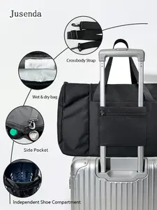 NEW 40L Profession Fitness Sports Bag Large Capacity Outdoor Water-Proof Handbag Crossbody Travel Trip Gym Bag Business Black,Mother's Day Gift