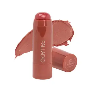 Palladio I'm Blushing 2-in-1 Cheek and Lip Tint, Buildable Lightweight Cream Blush, Sheer Multi Stick Hydrating formula, All day wear, Easy Application, Shimmery, Blends Perfectly onto Skin, Darling