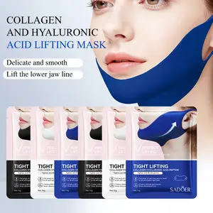 6PCS/12PCS/18PCS Neck and Chin Masks, Hyaluronic Acid and Coffee Extract Conditioning Hydrogel Collagen Mask, Neck and Chin Firming Chin Shaping Tape Care Soft