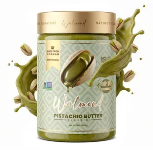 Walmond Pistachio Butter Classic | Wild Afghan Pistachios | No Sugar | No Palm Oil | Creamy Pistachio Spread 16oz | Non-GMO Keto Vegan,  Nut, Natural, Traditional | Dubai Chocolate Filling