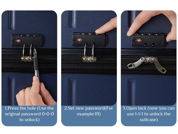 HomeSquad Hardside Luggage with Double Spinner Wheels, Lightweight Expandable Carry-On Suitcase, ABS Spinner Suitcase with Built-In TSA Lock