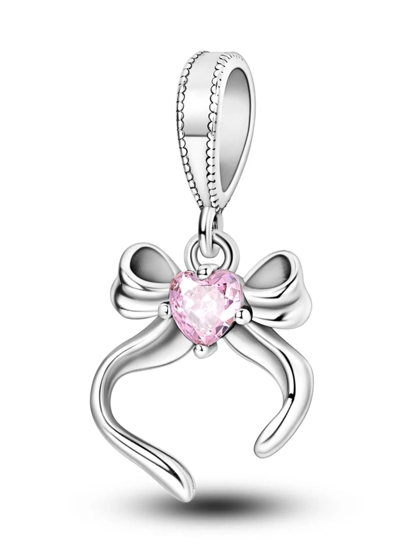 Women's Elegant Rhinestone Decor Bowknot Design Charm, Rhinestone Decorated Bling, Rhinestone Charms, Trendy Exquisite Pendant for Bracelet & Necklace, Stylish DIY Jewelry Accessories for Jewelry Making, Diy Jewelry Decoration, DIY with Charms
