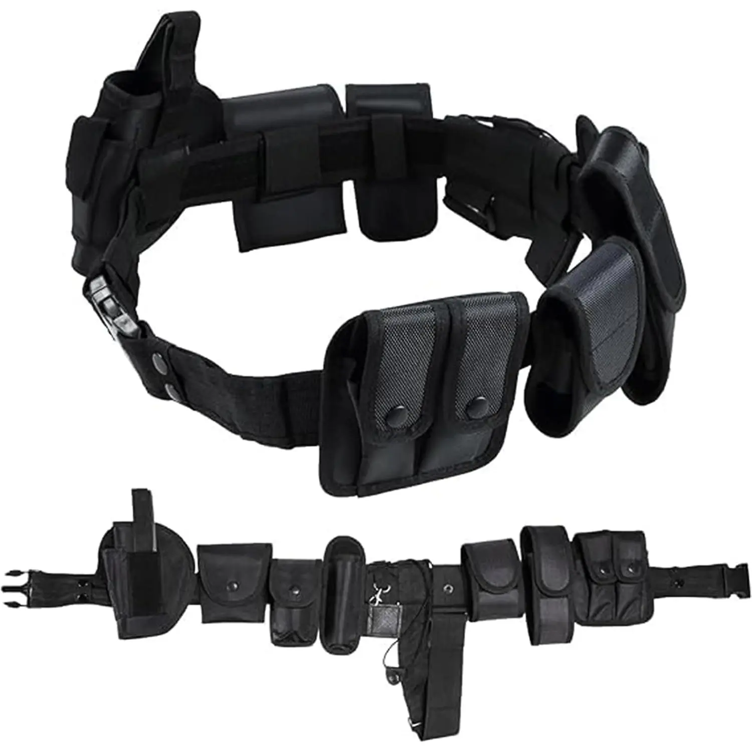 10 in 1 police Tactical belt Security Guard Belt, Versatile Military Modular Equipment System Molded Duty Belt Set for Law Enforcement, Ultimate Tactical Belt Set