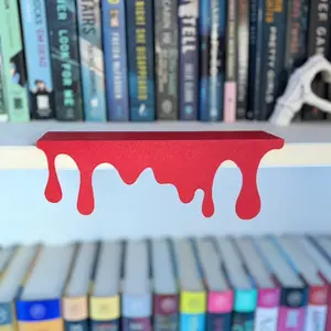 3d Printed Bloody Bookshelf Drips Decor