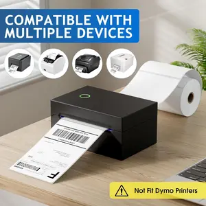 4x6 Direct Thermal Shipping Labels – 250/Roll, 2 Rolls (500 Total) – Perforated, Strong Adhesive
