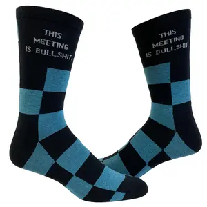 This Meeting Is Bullshit Socks Funny Office Work Graphic Novelty Footwear Funny Graphic Socks Comfortable Fitted Spandex Cotton This Meeting Is Bullshit Socks Funny Office Work Graphic Novelty Footwear Funny Graphic Socks Comfortable Fitted Spandex Cotton