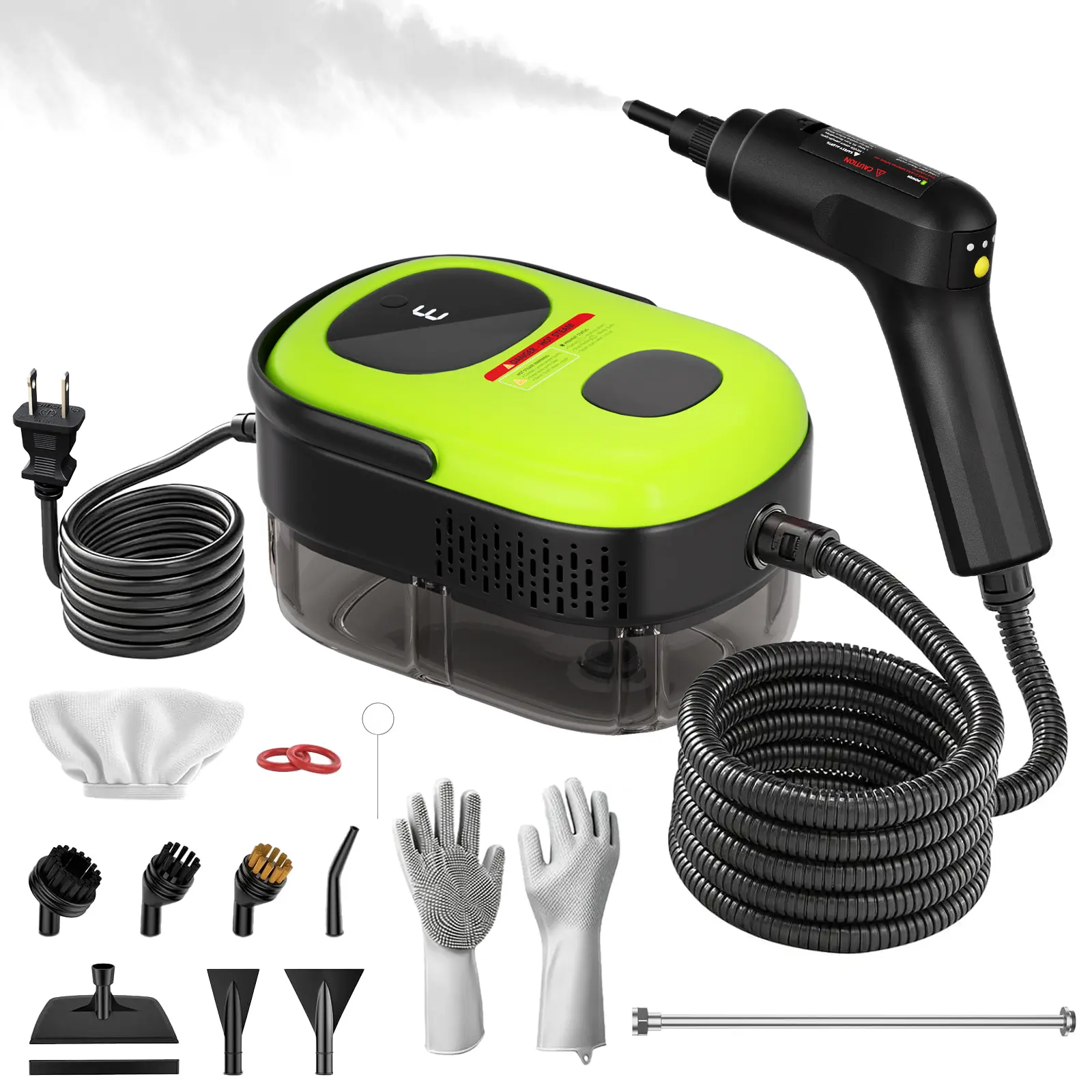 Cuzmok Upgrade Handheld Steam Cleaner High-Temperature, Portable Steam Cleaning Machine, 1400ml 3-Level Adjustable Steamer for Cleaning Handheld with Tool With 15 Accessory,All Natural Steam Cleaner For Home, Upholstery, Car,Carpet, Kitchen And More