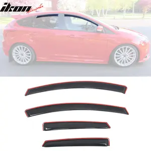 Window Visors Guard for Ford Focus Sedan & Hatchback 2012-2018 In-Channel