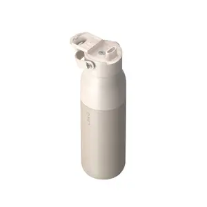 LARQ Bottle Swig Top 23oz Insulated Stainless Steel Water Bottle with Free Filter Straw Mojave Dune