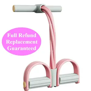 Fitness Resistance Band Set - 6-Tube Pedal Ankle Puller, Multi-functional Latex Resistance Rope  Full-Body Strength Training, Waist Slimming & Abdomen Toning, Home Gym Equipment