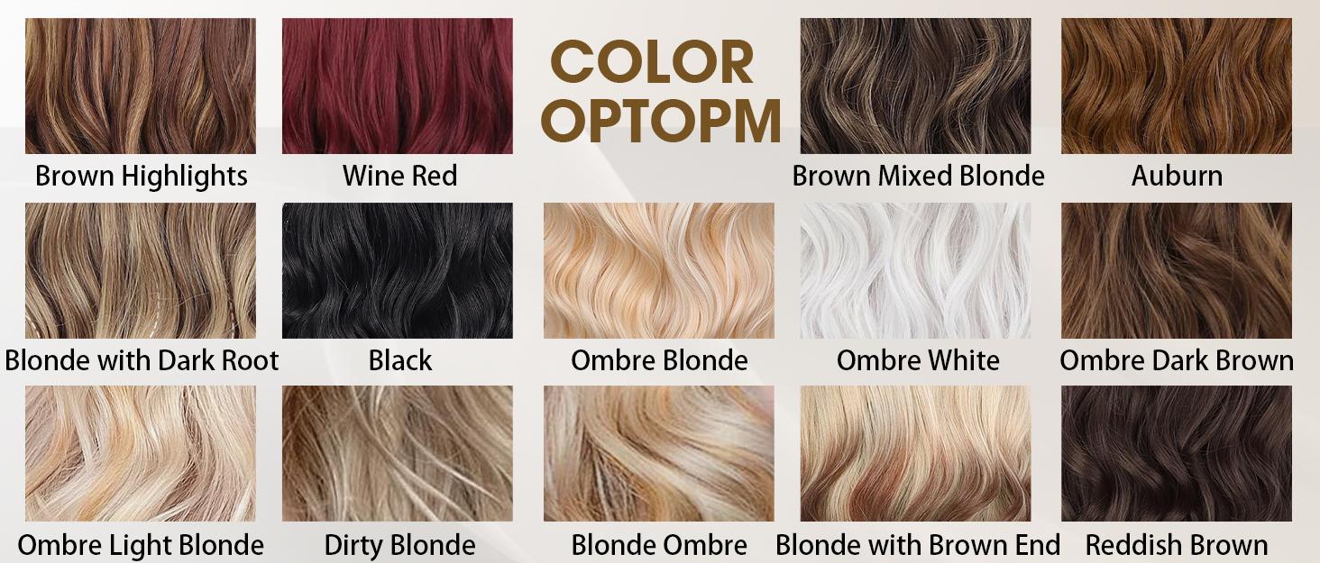 AISI HAIR Auburn Wig with Bangs Long Wavy Ginger Wig Natural Looking Heat Resistant Synthetic Curly Full Wigs for beginners Women Daily Use