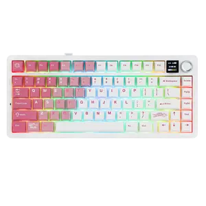 EPOMAKER X AULA F75 MAX Gasket-mounted Hot- swappable Wireless Mechanical Creamy Keyboard with TFT Screen, Knob, RGB Backlight, for PC/Mac/Linux Tri-Mode USB-C/BT 5.0/2.4GHz Custom gaming accessories  TikTokShopJumpstartSale