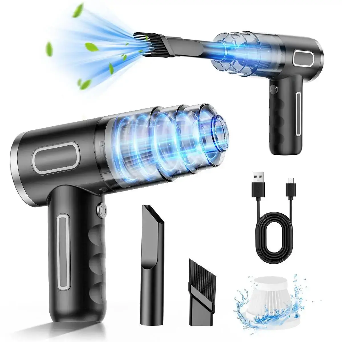 3-in-1 Rechargeable Cordless Portable Handheld Vacuum Cleaner - Multifunctional Cleaning Tool for Home, Cars, Home Decor