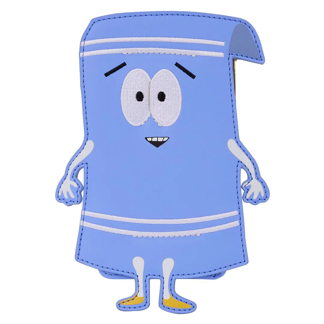 Loungefly Paramount South Park Towelie Graphic Faux Leather Zippered Wallet for Women with Applique and Embroidery, Card Slot Wallet, Credit Cards Holder, Fashion Card Holder
