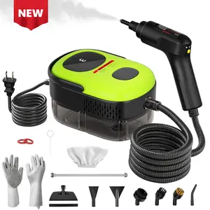 Upgrade New Portable Steam Cleaning Machine, 15s Heat-Up 1400ml 3-Level Adjustable Steamer for Cleaning  With 15 Accessory,All Natural Steam Cleaner For Home, Upholstery, Car,Carpet, Kitchen And More,Quick Heating,High-Temperature Disinfection Compact