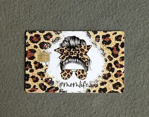 Mom Life Credit/Debit Card Sticker, Skin, Cover waterproof vinyl pvc card scratch durable