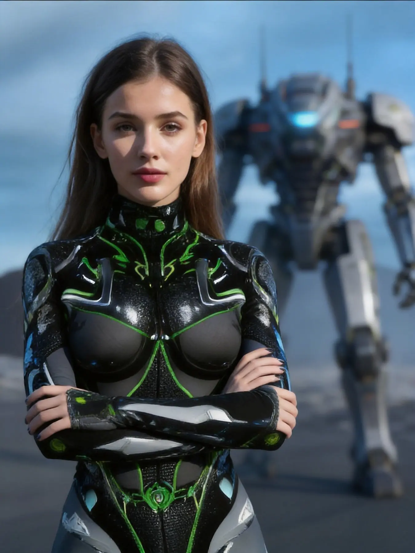 Women's Tight Fit Bodycon Jumpsuit Costume, Cosplayers Costume, Futuristic Cosplay Stage, Y2K Cyberpunk Aesthetic Style, Glow-In-The-Dark Party Dress, Halloween Festival Wear, Fashion, Outfit