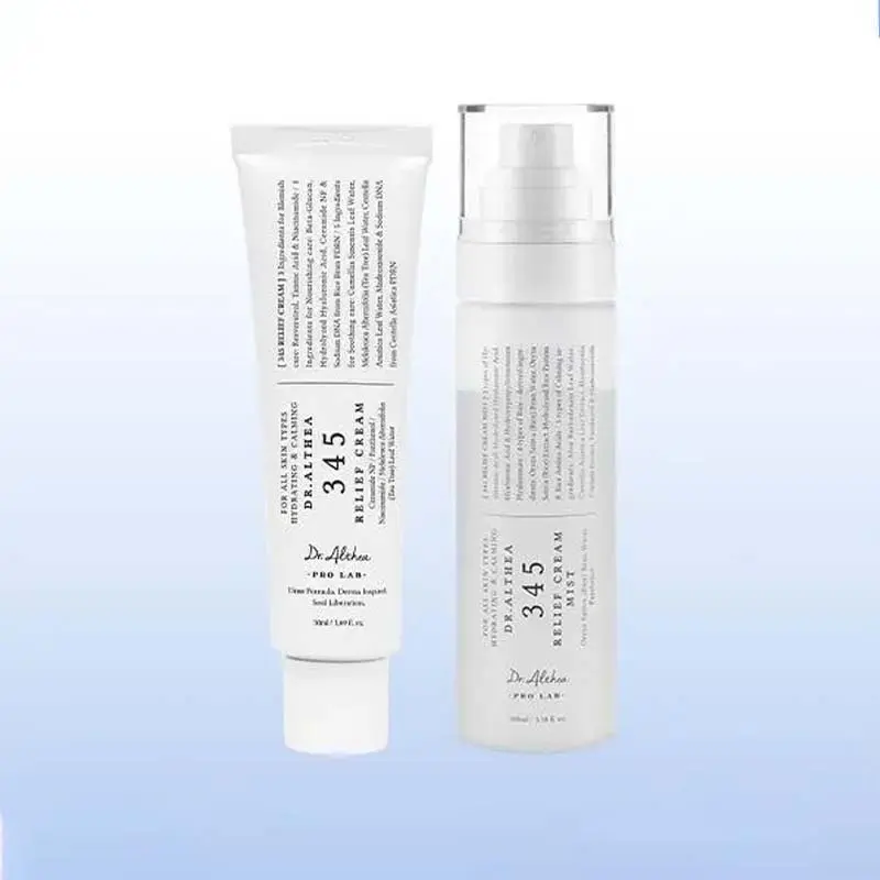 Dr.Althea 345 Relief Cream & Mist Duo - Soothing Cream for Deep Hydration and Moisture Balance, Dual-Layer Cream Mist to Lock In Moisture