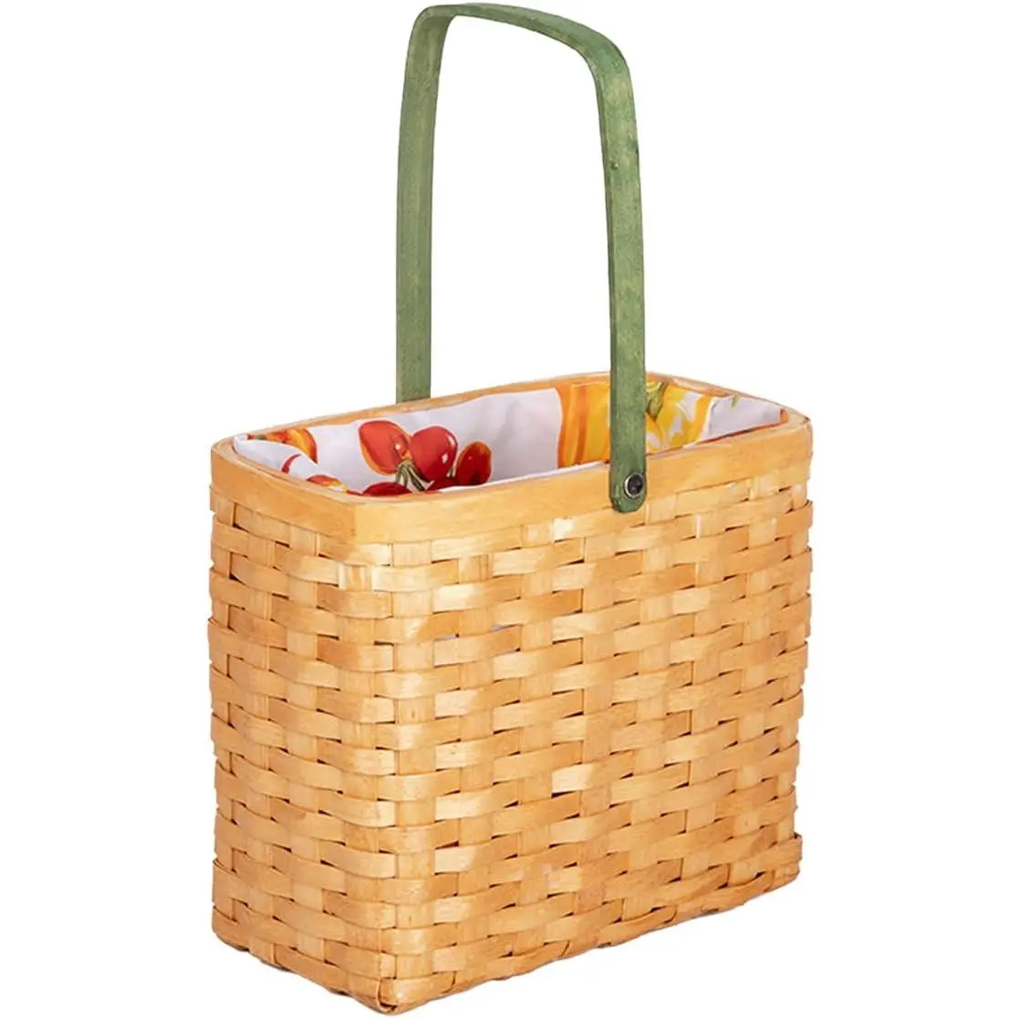 Flower Baskets, Wooden Wedding Baskets, Gift Baskets, Picnic Baskets with Flowers, Suitable for Outdoor Events, Wedding venues, and Home Decor.