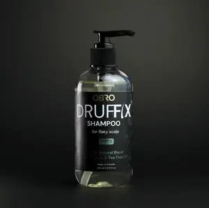 OBRO Druffix Shampoo - 100% Naturally Derived Dandruff Shampoo for Flaky Scalp