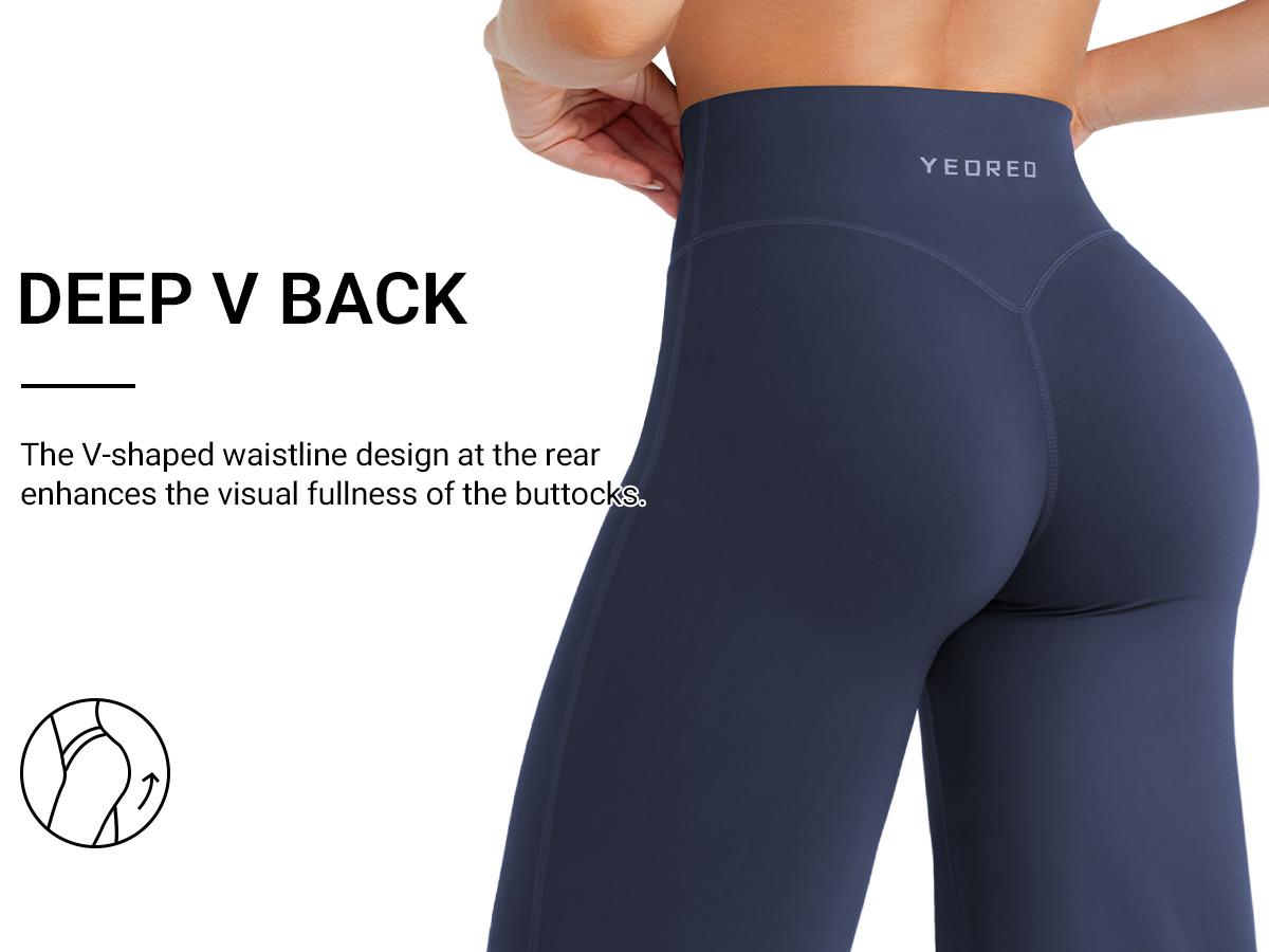 YEOREO Eddiy 31.5" V-Waistband Straight Leggings Women High Waist Stretchy Workout Yoga Pants Cloud-Soft Fabric No Front Seam YEOREO Eddiy 31.5" V-Waistband Straight Leggings Women High Waist Stretchy Workout Yoga Pants Cloud-Soft Fabric No Front Seam