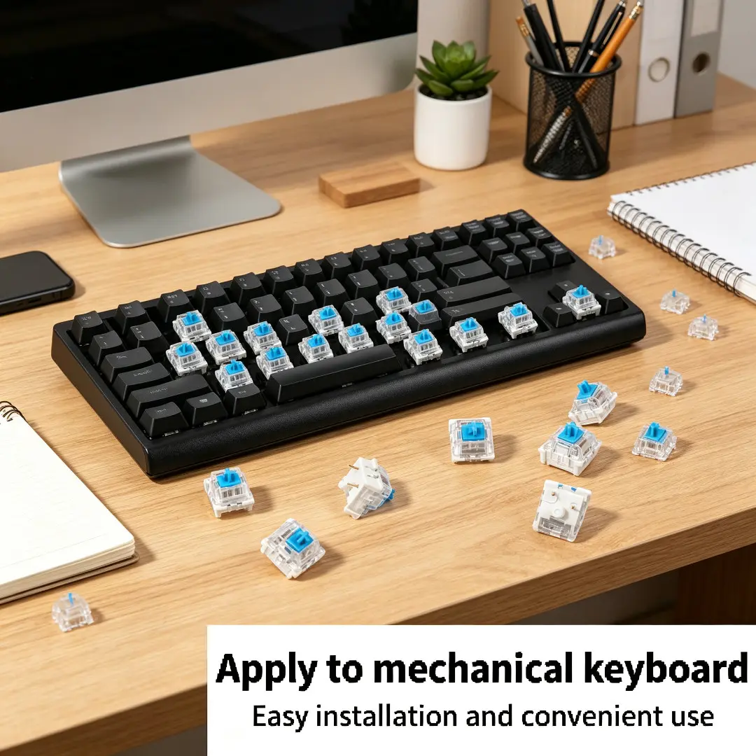 30 Pre-Lubricated Mechanical Keyboard Switches - Sturdy Axle, Dustproof, Waterproof, Smooth Typing, Convenient to Use, Custom Keyboard Setup DIY Replacement for Gaming Enthusiasts