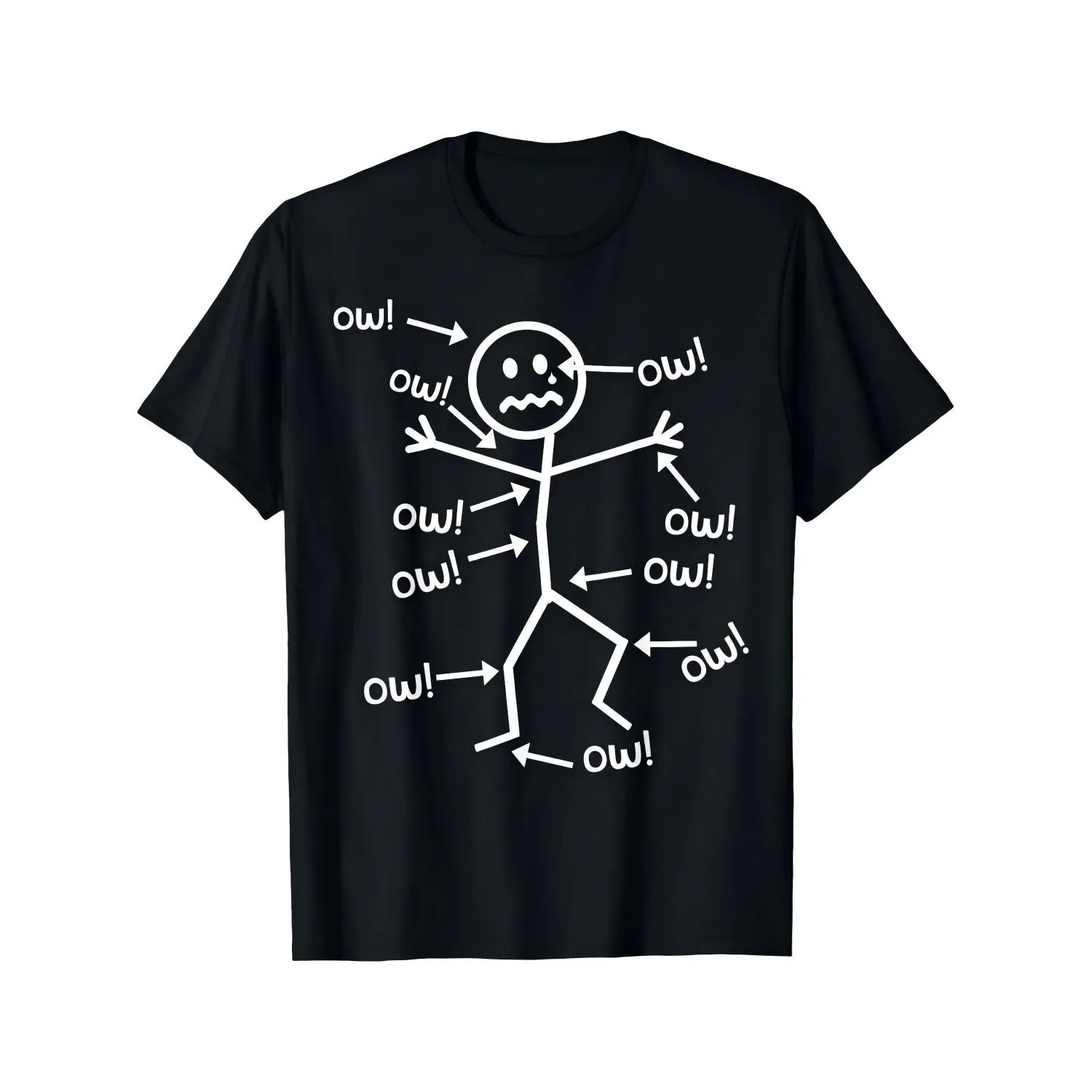 Women's Humor Graphic Tee - Breathable Crew Neck Shortsleeve Simple Tee, Durable Stitching, Machine-Washable, Easy Styling, All Seasons Casual Basic Streetwear Pain Awareness Top