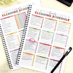 【ADHD Cleaning Planner】Daily Schedule & focus Checklist Notebook， A4 Size，Cleaning Schedule and Checklist Organizer for Adults and Teens - Daily,Office Stationery Essential - Plannerbook
