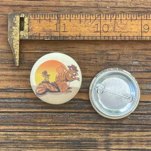 Hobo Squirrel Button Pin
