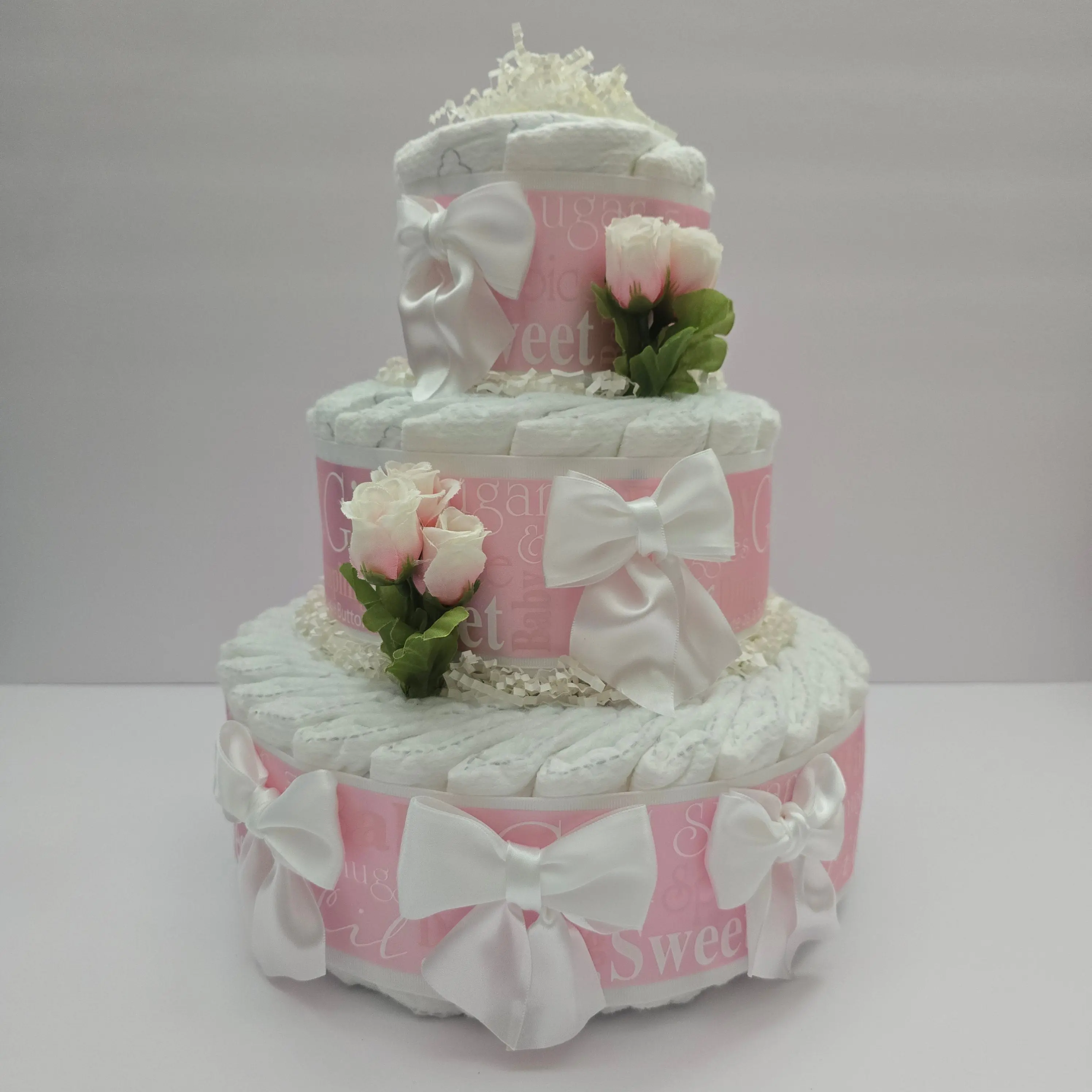 Sweet Baby Girl Diaper Cake